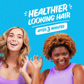 Aussie before and after hair results showing smoother, shinier strands