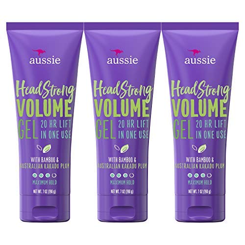 Aussie front packaging showing triple-pack and volumizing benefit