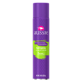 Aussie Headstrong front packaging shows volume-focused label and benefits