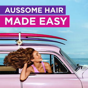 Aussie Headstrong spray texture closeup demonstrating fine mist and coverage