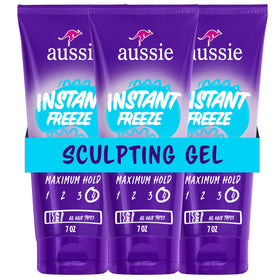 Aussie front packaging showing triple 7 oz tubs and branding, clear identification
