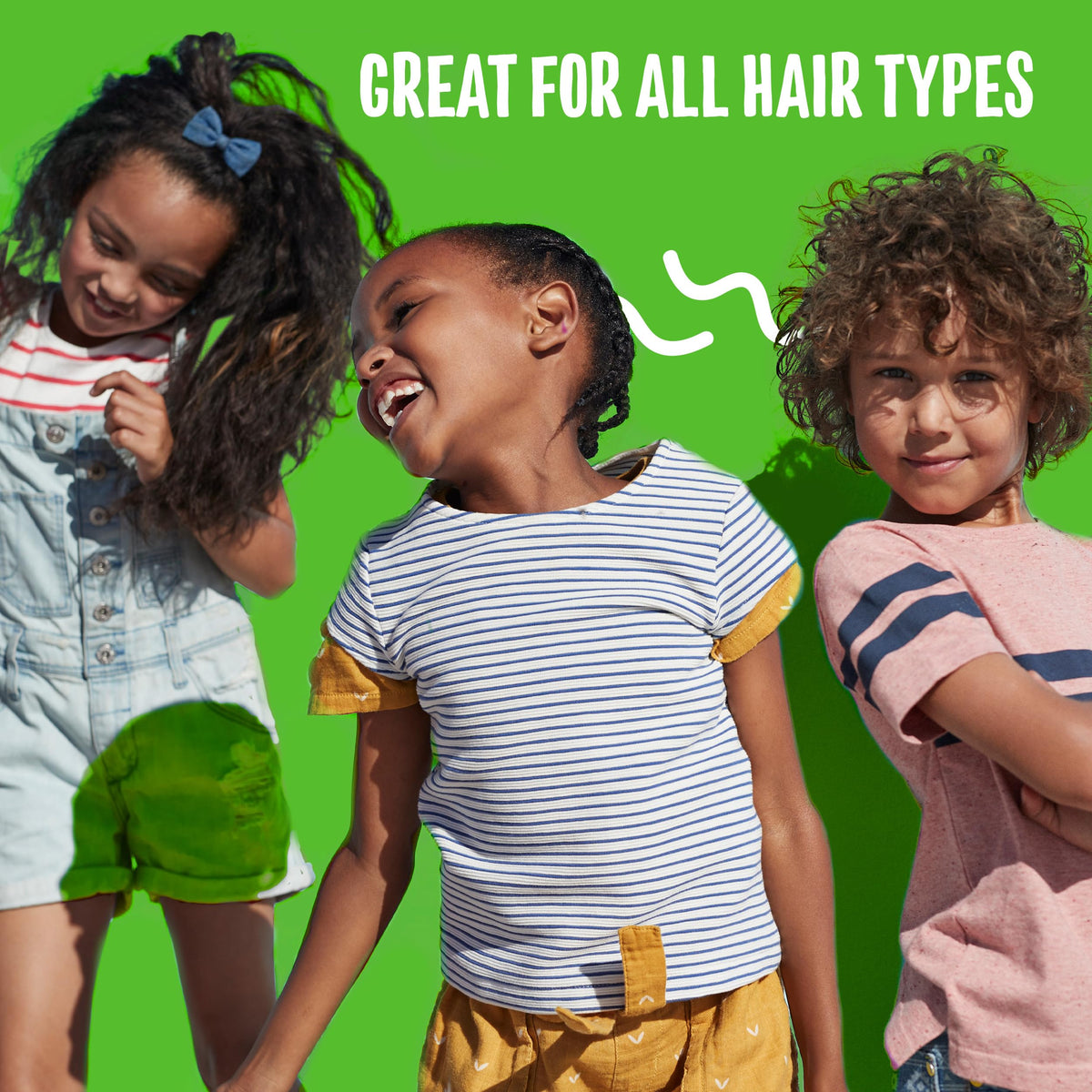 Aussie kids detangler spray 8 oz showing quick slip for combing