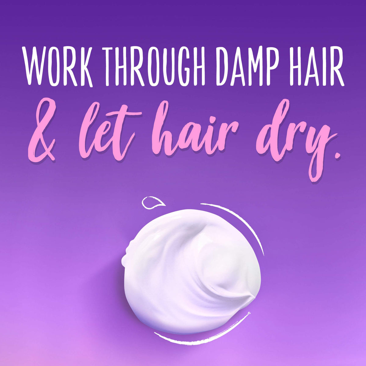 Aussie mousse being applied to damp hair for instant styling hold