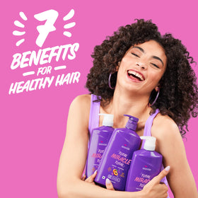 Close-up of Aussie shampoo texture and lather demonstrating smooth hydration