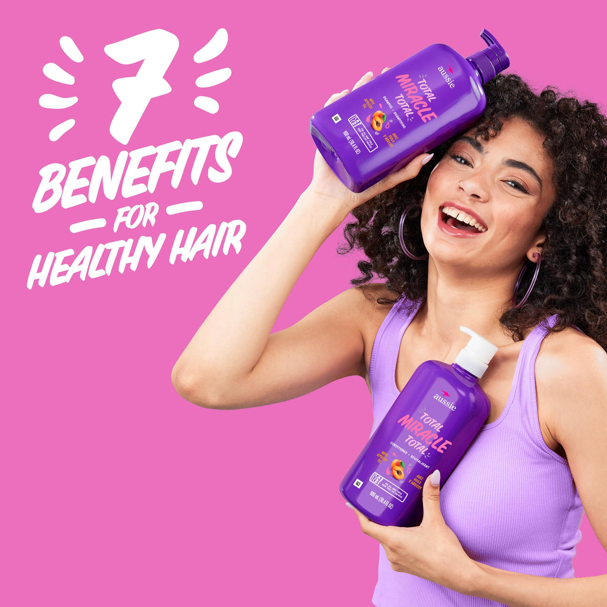 Aussie shampoo being applied in shower demonstrating gentle cleansing benefit