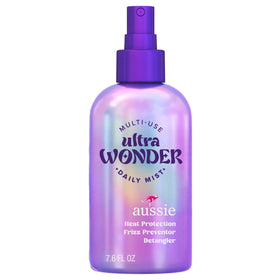 Aussie bottle front packaging showing product benefits and size
