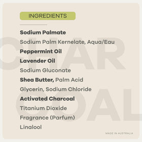 Australian Botanical label and ingredient list clear shot showing plant-based formula transparency