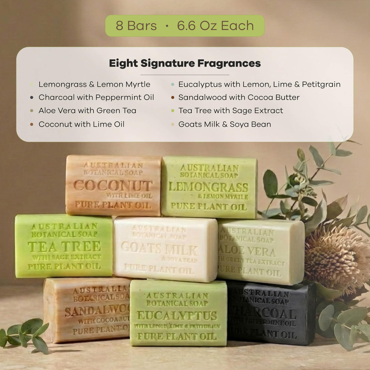 Australian Botanical Soap goats milk bar close-up showing creamy texture