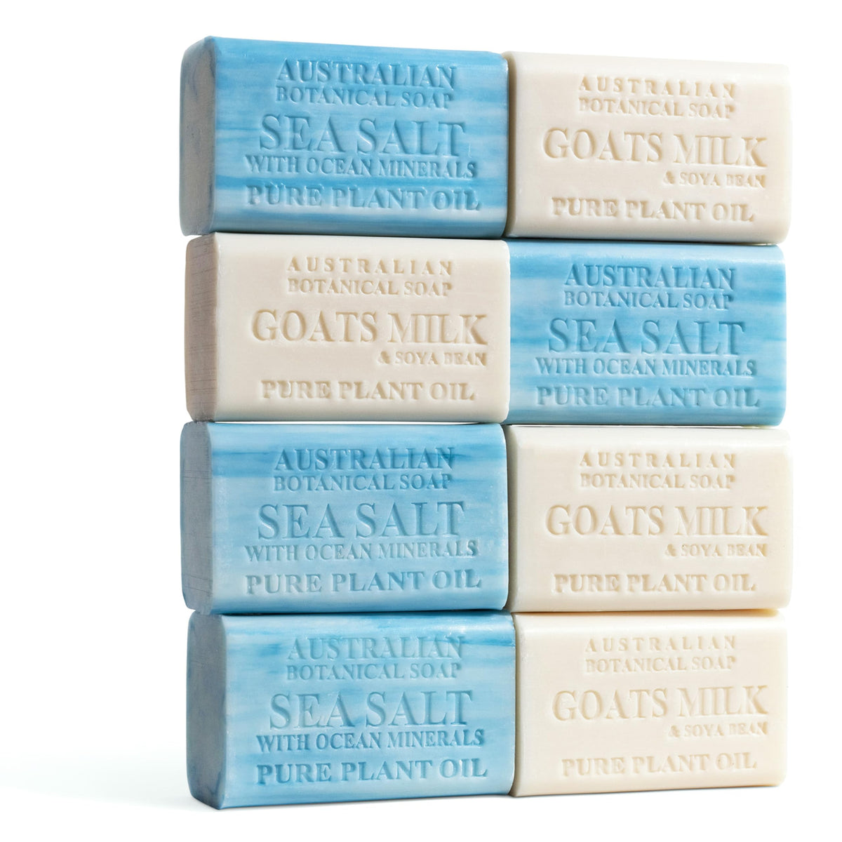 Australian Botanical Soap front packaging duo showing both bar varieties and value pack benefits