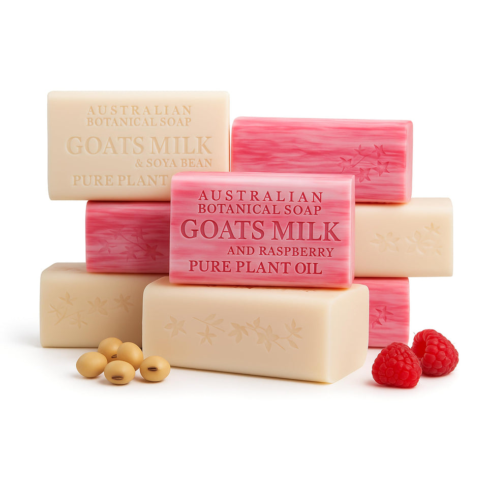 Australian Botanical Soap front packaging showing brand and long-lasting benefits