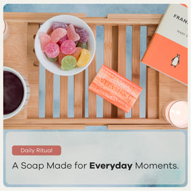 Australian Botanical Soap label close-up displaying ingredients for informed shoppers