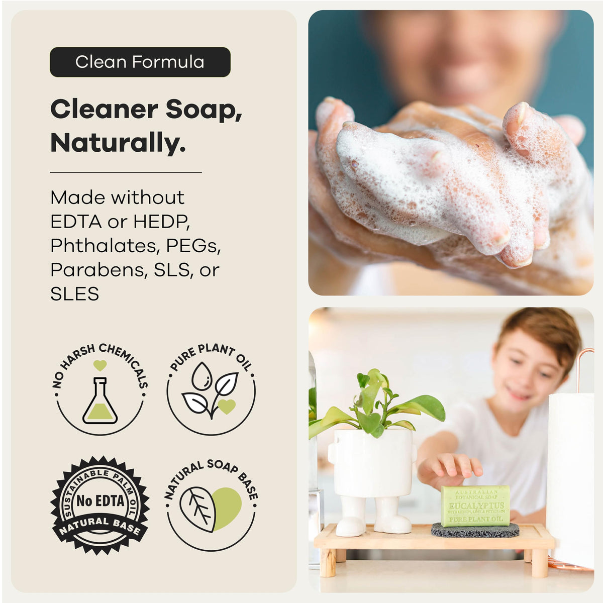 Australian Botanical Soap lemongrass and pink lychee lifestyle scene energizing the morning