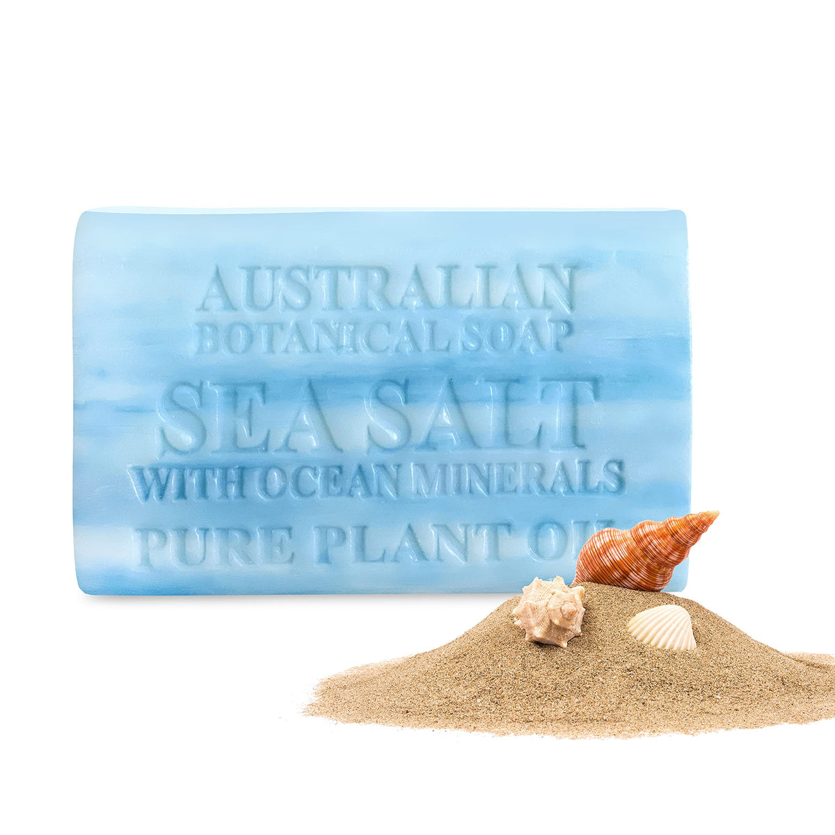 Australian Botanical Soap front packaging showing soap bar and weight
