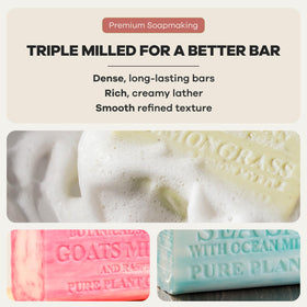 Australian Botanical Soap sea salt bar texture detail showing mineral-infused surface