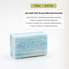 Australian Botanical Soap side profile with rich lather foaming visibly