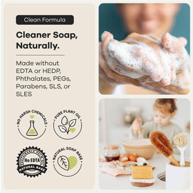 Australian Botanical Soap bar rinsing under water showing easy cleanup