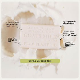 Australian Botanical Soap soya bean oil bottle highlighting conditioning benefits