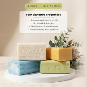 Australian Botanical close-up of soap texture showing triple-milled finish for smooth lather