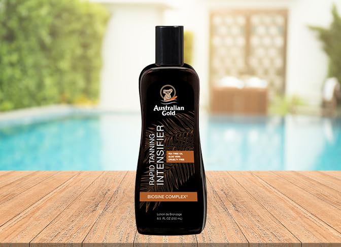 Australian Gold lotion texture close-up highlighting smooth, fast-absorbing finish