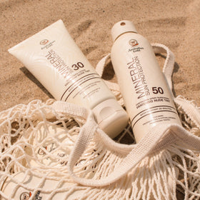 Australian Gold mist being sprayed on arm showing easy, even coverage