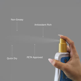 Australian Gold spray gel open pump demonstrating easy application