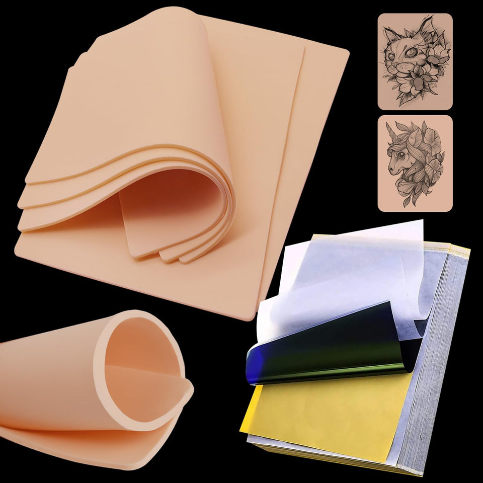 Autdor front packaging showing full 35-piece tattoo practice kit benefit training