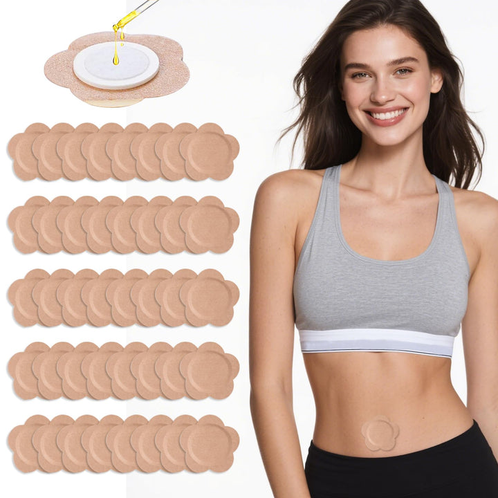 Autdor front packaging showing 100-count castor oil patches and benefits