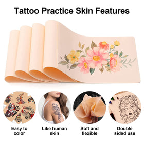 Autdor double-sided practice skin front view for realistic lining practice
