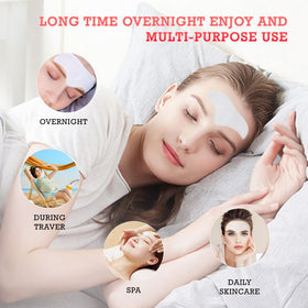 Auteek person sleeping with patch showing comfortable overnight wear
