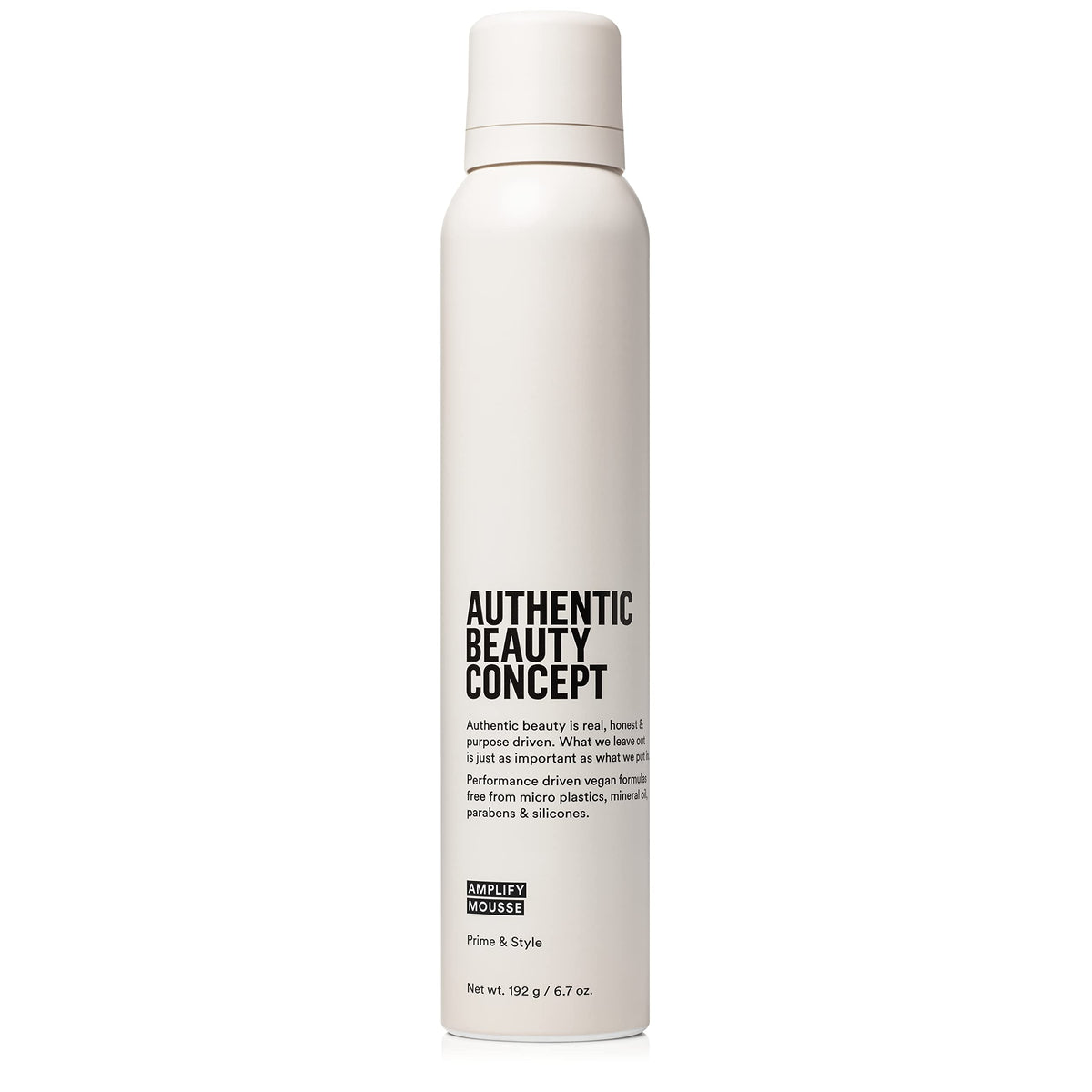 Authentic Beauty Concept front packaging showing product and benefit of volumizing