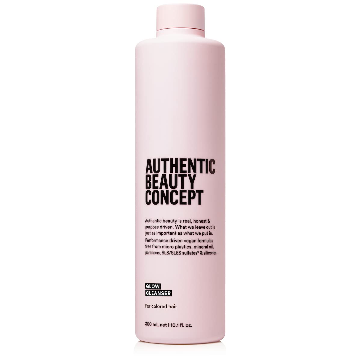 Authentic Beauty Concept front bottle view showing clean design and color protection