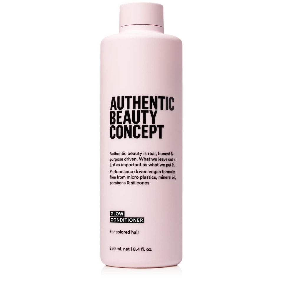 Authentic Beauty Concept bottle front view showing clean packaging and color-care benefit