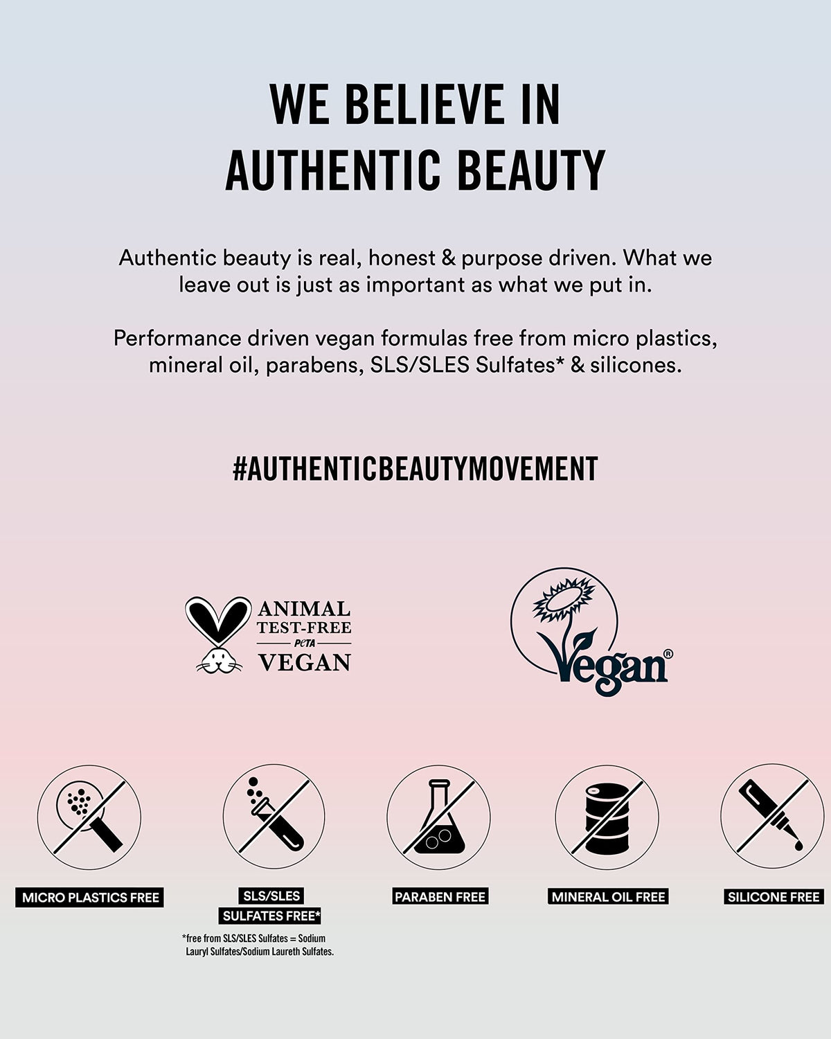 Authentic Beauty Concept creamy shampoo texture demonstrating gentle hydration