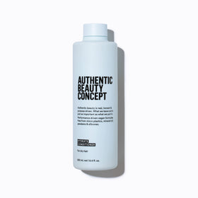 Authentic Beauty Concept front bottle view showing clean design and vegan benefit