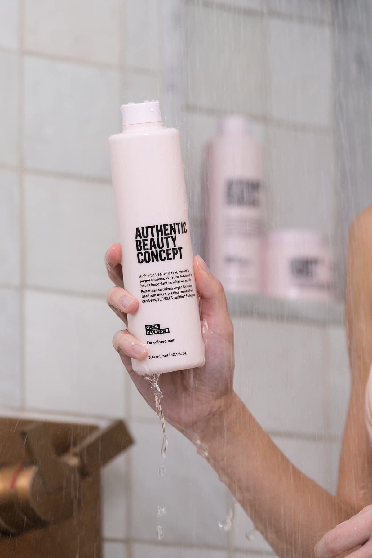 Authentic Beauty Concept creamy texture close-up showing moisturising, smoothing benefit