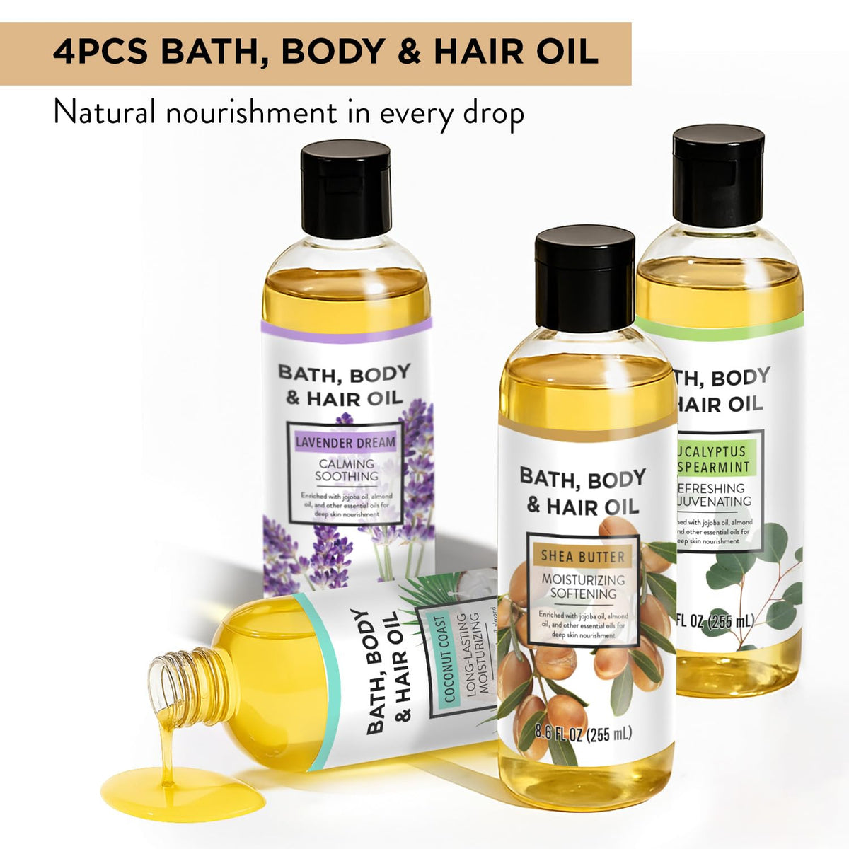 Autumn Shower shea butter bottle close-up highlighting smooth creamy texture