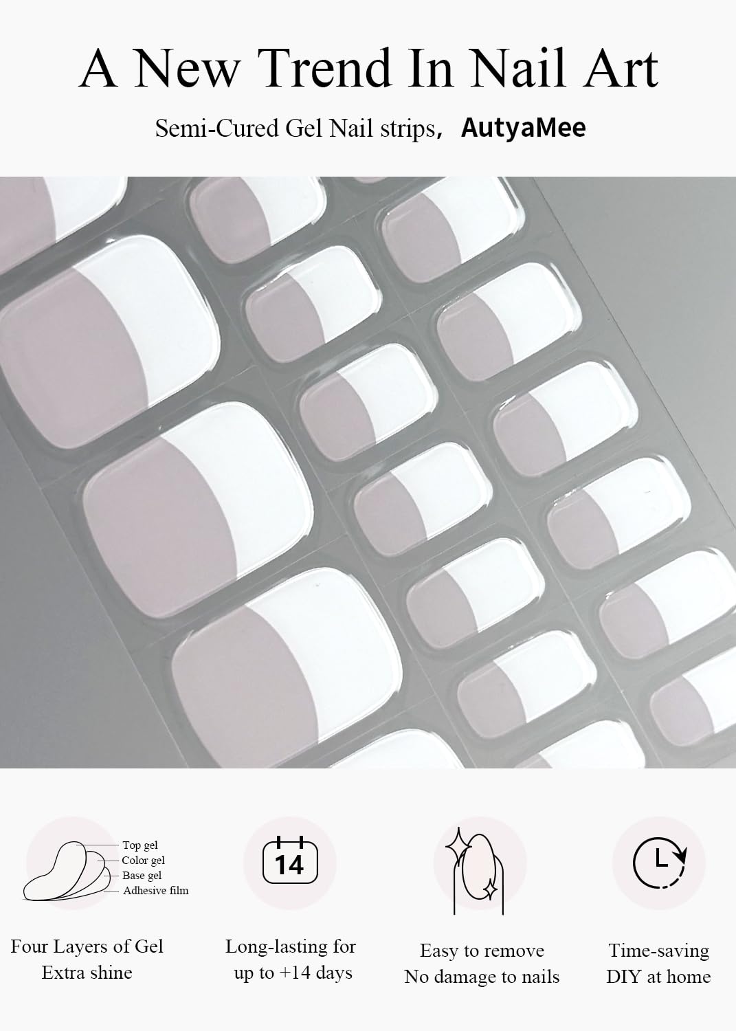 AutyaMee application in progress with file and prep pad demonstrating faster salon-quality results