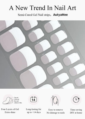 AutyaMee application in progress with file and prep pad demonstrating faster salon-quality results