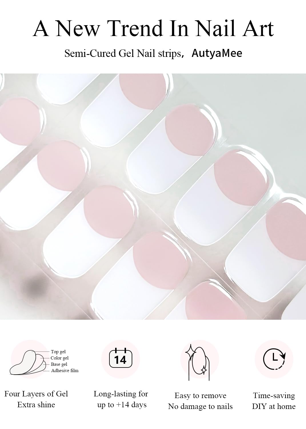 AutyaMee application tools with prep pads, file, and wooden stick for fast prep