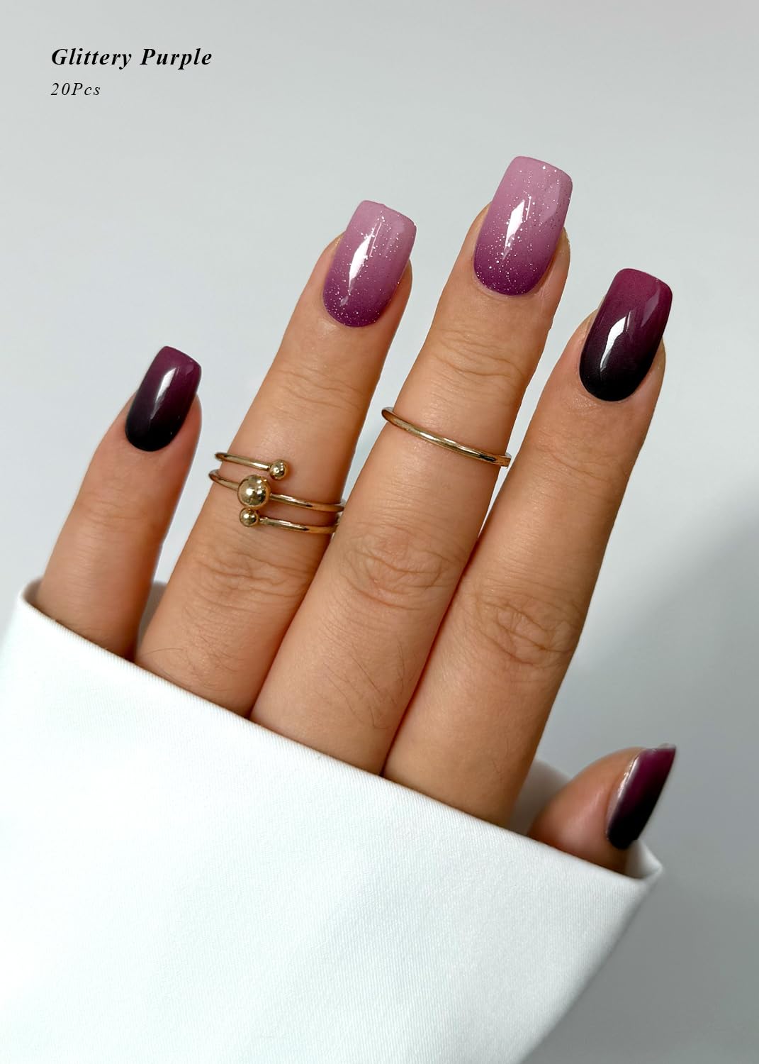 AutyaMee close-up ombré gradient shows smooth color fade and professional finish