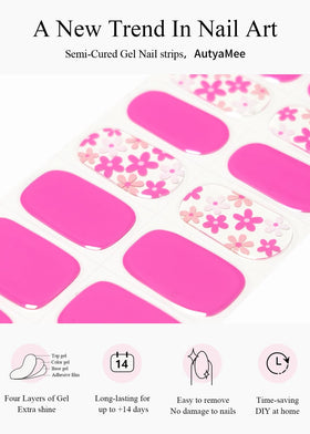 AutyaMee cured manicure on fingers demonstrating glossy salon-quality finish and durability