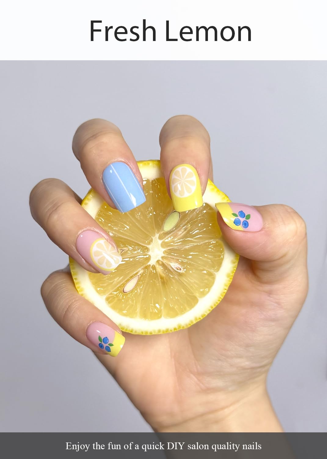 AutyaMee Fresh Lemon close-up of strip texture highlighting flexible semi-cured gel