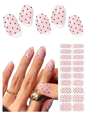 AutyaMee front box and 20 gel nail strips showing included accessories for quick application