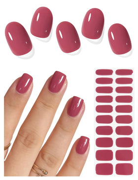 AutyaMee front packaging showing Dry Rose Red strips and included tools for easy application