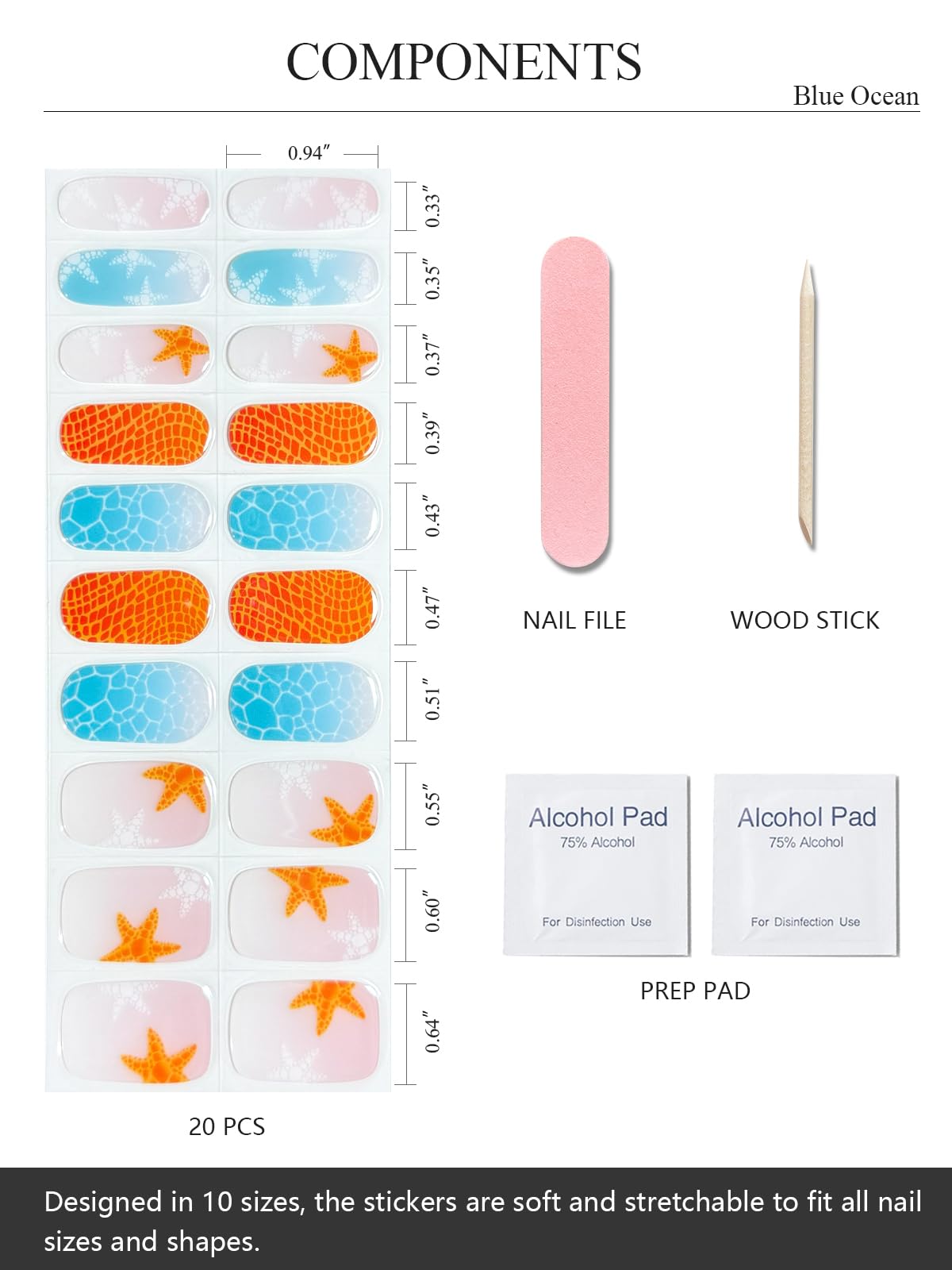 AutyaMee gel strip applied on finger demonstrating easy stick-on benefit