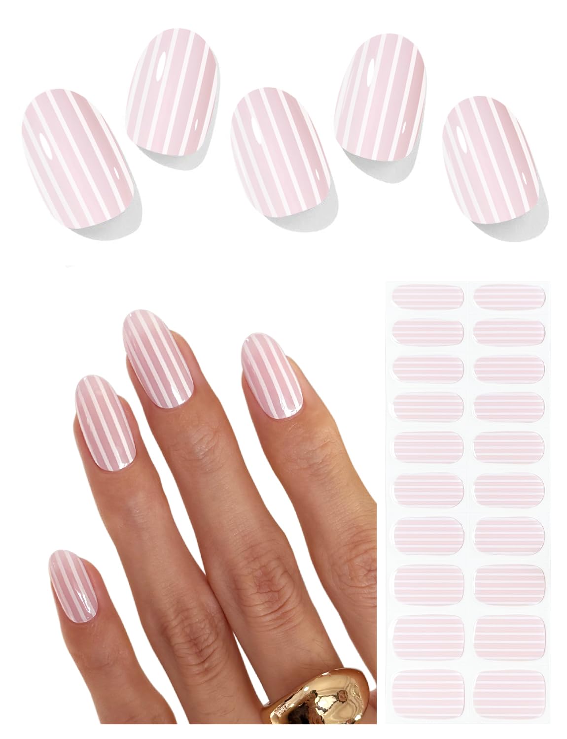 AutyaMee close-up of semi-cured gel strip texture illustrating flexible easy application
