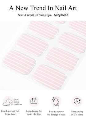 AutyaMee nail wrap curing under UV lamp delivering a hardened salon-quality finish