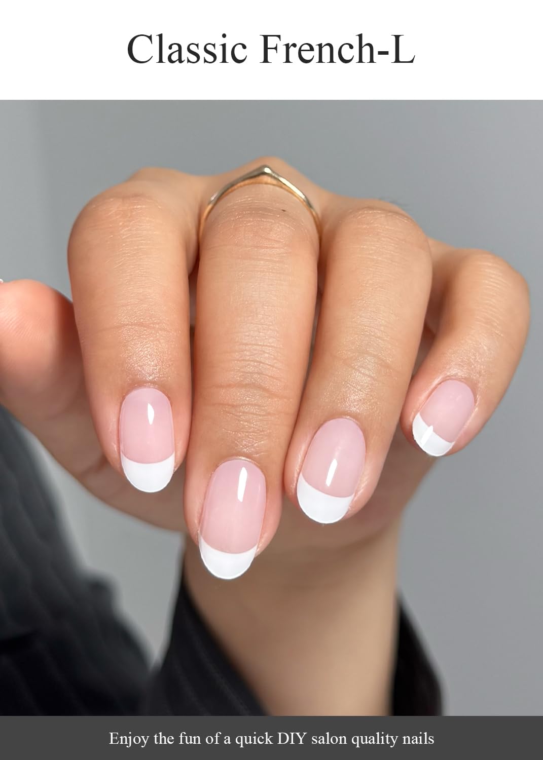 AutyaMee display of ten graduated strip sizes for accurate nail fit and comfort