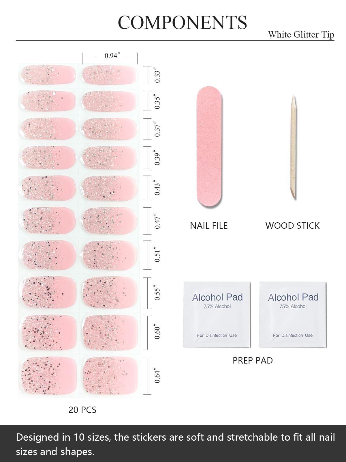 AutyaMee strips applied on a hand before curing demonstrating easy placement and quick application