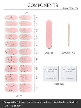 AutyaMee strips applied on a hand before curing demonstrating easy placement and quick application